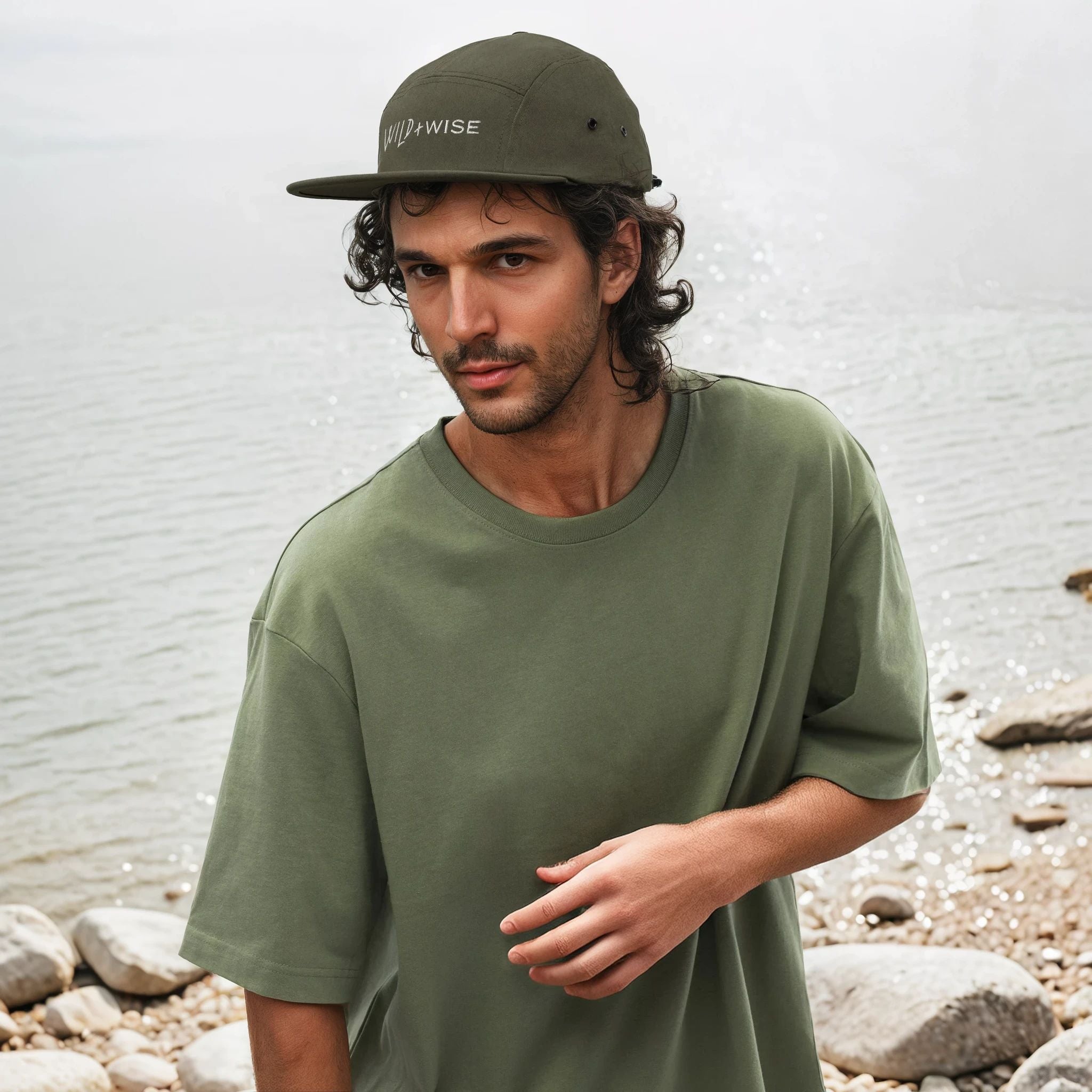 5-panel-cap-olive-front-6830d8aee4a61-Julian-RockyLake.jpg